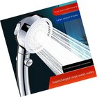 High Pressure 6 Setting Shower Head Hand-held With On off Switch And Spa Spra   