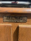 Antique Oak   Ash 3-door Porcelain Lined Ice Box