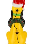 2 Ft Disney s Pluto In Santa Hat Blow Mold Lighted Yard Prop