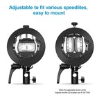 S2 Speedlite Bracket Bowens Mount Holder For Speedlite Flash Snoot Softbox Honey