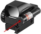 Tactical Holographic Red   Green Reflex Scope And Laser Sight Combo 4 Reticles