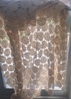2 Vtg 30s Hand Crochet Lace Textile Bedspread Curtains 102x96 90x74 Cottagecore