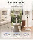Spin360 360   Fan  Height-adjustable Floor   Table Fan  white 