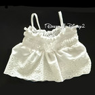 Build-a-bear Ltd 2 White Eyelet Top  Sparkle Gems  Fancy Jeans Teddy Clothes