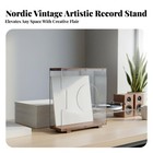 Wood And Acrylic Album Holder Stylish Design Lp Display Stand Anti-yellowing