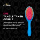 Denman Tangle Tamer Gentle For Gentle Wet   Dry Detangling Fine To Medium Hair
