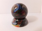A Fancy Signed Andy Davis Handmade Swirl 47 Mm   1-7 8  Dia  Art Glass Marble