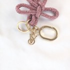 Victoria s Secret Vs Pink Rhinestone Lanyard Keychain Gold Tone Bag Charm
