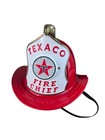 Vintage Texaco Fire Chief Helmet With Original Box Advertising Brown   Bigelow