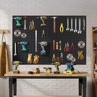 Metal Pegboard Panels 4 Pcs 24  X 16  Wall Organizer For Garage Tool Storage