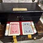 Griffon Poker Set Case W  Chips  Playing Cards  Dice  Score Pad   Pencil