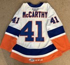 Connor Mccarthy Game Worn   Used Bridgeport Islanders Hockey Jersey - Ahl