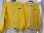 Vintage 1992 Camel Joe Cool Yellow Tyvek Jackets Xl R j  Reynolds Promo Set Of 2