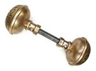 Pair Of Antique Vintage Eastlake Victorian Ornate Door Knobs W  Spindle Salvage