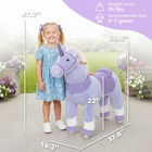 Qaba Ride On Unicorn Toy  Plush Baby Rocking Horse For Kids 4-7 Years