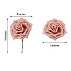 24 Dusty Rose 5  Foam Rose Flowers Stems Wedding Events Decorations Supplies