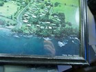 Vintage Hana Maui Hawaii Framed 11x14 Photograph Print Oceanfront Homes Bay Hi  
