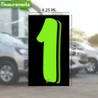 36 Number One  1  7 5-inch Green And Black Number 1