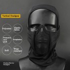 Tactical Mesh Full Face Mask Balaclava Airsoft Hunting Ski Cs Helmet Liner Cap