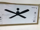 Home Decorators Kitteridge 52 In  Indoor Matte Black Ceiling Fan  open 