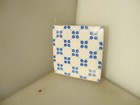 Antique Ceramic Tile Nouveau Blue White Old Tiles Victorian French 4 25    8each