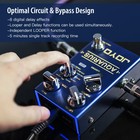 Joyo Digital Delay Effect Pedal With Looper 8 Digital Delay Effects Opend