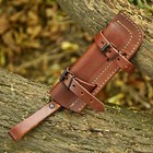 Custom Made Pure Leather Sheath For Fixed Blade Knife   -931
