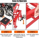 Motorcycle Lift Scissor Jack 350lb Capacity Adjustable Stand For Atv Dirt Bike