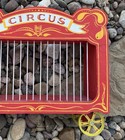 Vintage Circus Animal Wagon  Wood  Metal Wheels  Rare Edition  