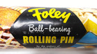 Foley Rolling Pin  Ball-bearing  Wooden  Vintage  18 In   U s a 