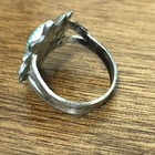 Vintage Navajo  Green Turquoise  Ring Sterling Silver Ring Old Pawn Fred Harvey