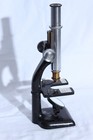Antique Brass Bausch   Lomb Optical Co Nickel Plate Microscope