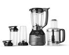 Nutribullet 64oz Triple Prep Blender   7-cup Food Processor 3-speed Gray