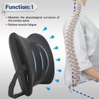 Lumbar Support Cushion Gel Memory Foam Back Support Pillow For Car  Home  Office