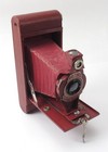 Vintage 1930 Kodak No  2a Folding Rainbow Hawkeye Camera Red  old Rose  - Rare 
