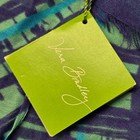 Vera Bradley Soft Fringe Scarf Womens Navy Teal Art Plaid Blue 14640-336 Nwt