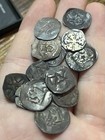 Lot Of 2 1000-1200s Pfenning Austrian European Medieval Silver Old Coin Denier