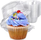 Cupcake Boxes Individual Cupcake Containers  50 Packs Regular Single Cupcake