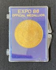 Official Medallion 1986 World Expo Vancouver Bc - Free Shipping