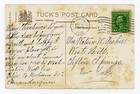 Vintage Postcard Holidays Christmas Greetings Poem Posted Stamp 1912 Tucks