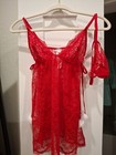 Nwt Victoria s Secret Dream Angels Pom Pom Babydoll Slip Lingerie Set - S 2pc