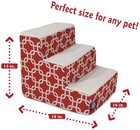 Majestic Pet 3-step Portable Dog Stairs For Small Dogs   Cats  25lbs Max