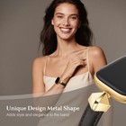 Apple Watch Band 38mm 40mm 41mm 42mm Leather Black Gold Wfeagl Compatible Bands