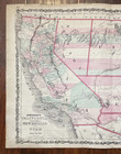 1862 Johnson California Southwest Territory Antique Map 26    X 18    Civil War Era