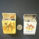 Vintage Camel Cigarette Pack Novelty Lighters 1 Working   1 Non-working