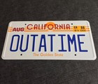 Back To The Future Outatime De Lorean Prop License Plate Embossed On Aluminium 