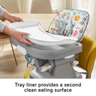 Fisher-price Space Saver Simple Clean High Chair With Wraparound Deep-dish Tray