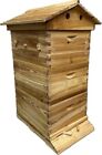 Beekeeping 3 Box Full Kit 2x Brood 1x Auto Seep Honey Super Beehive Frame Waxed