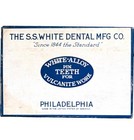 Antique S s  White Dental Mfg  Co  Porcelain False Teeth Set In Original Box