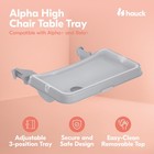 Hauck Alpha High Chair Tray Table Compatible With Wooden Alpha  And Beta   Grey